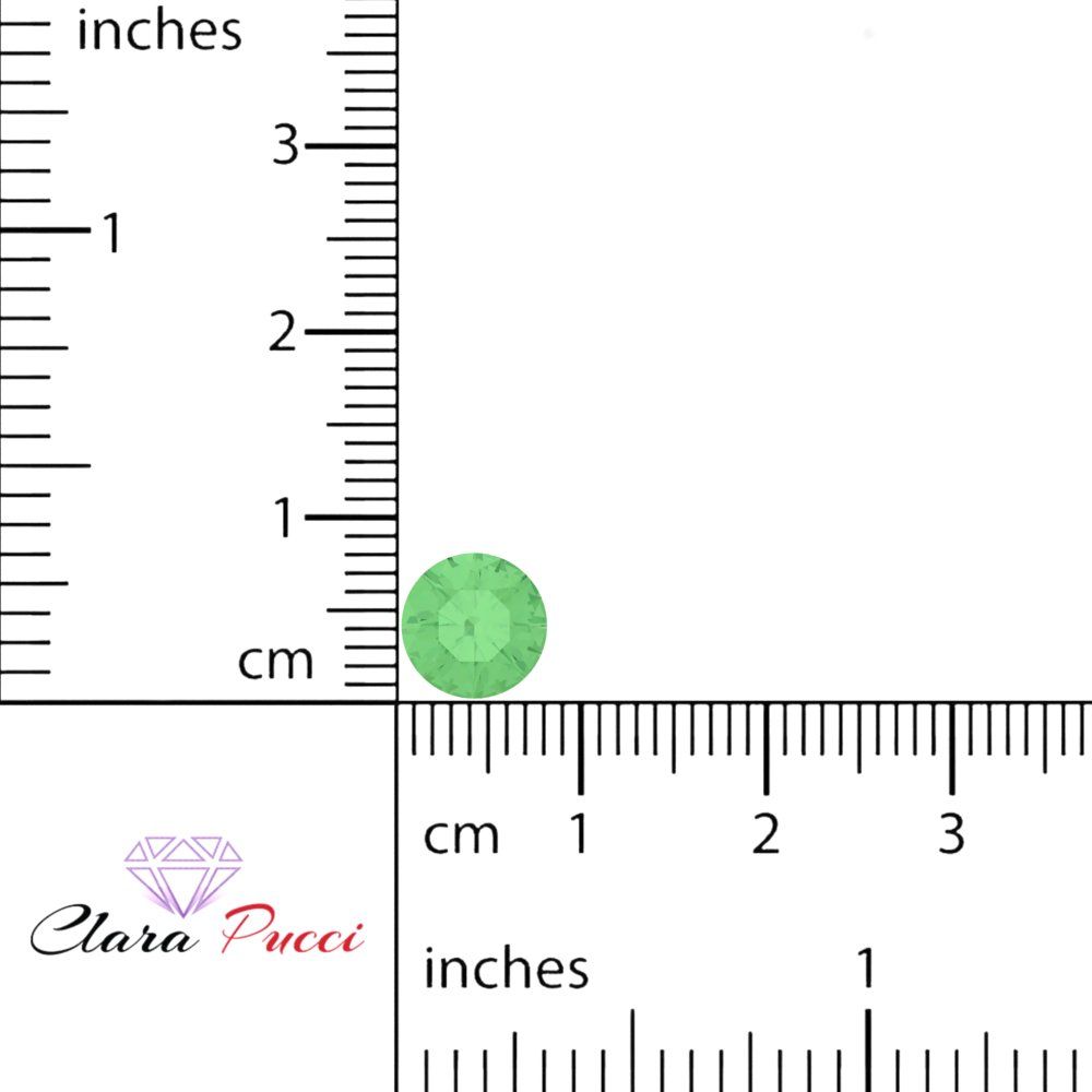 0.25 to 3 ct Round Cut VVS1 Simulated Light Green August Birthstone