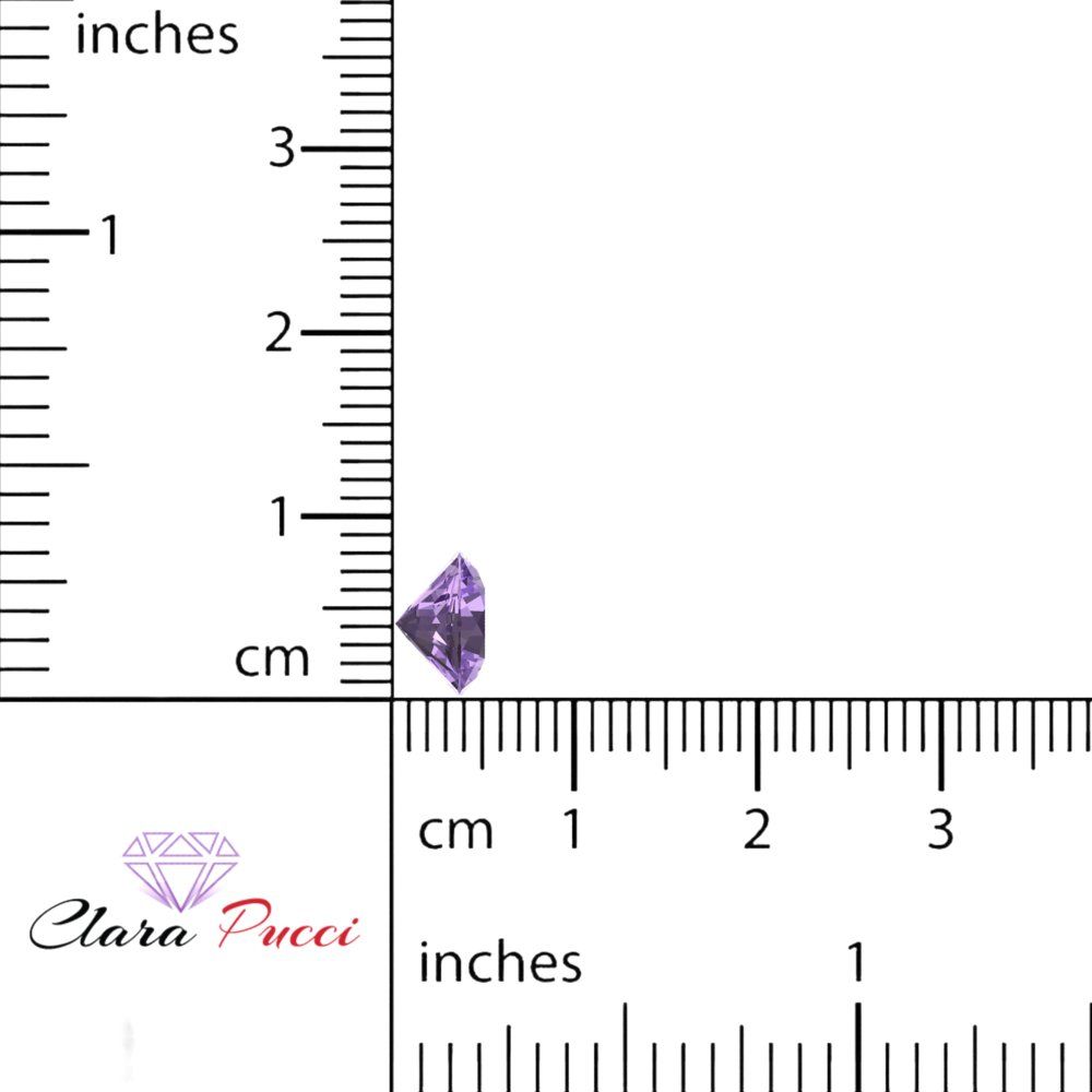 0.25 to 3 ct Round Cut VVS1 Simulated Purple Alexandrite February Birthstone