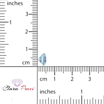 0.25 to 3 ct Round Cut VVS1 Natural Sky blue topaz March Birthstone