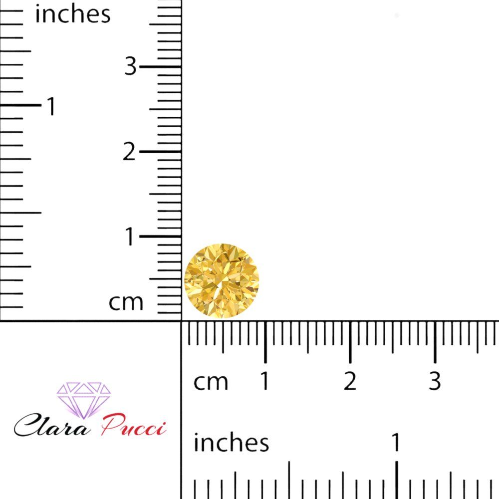 0.25 to 3 ct Round Cut VVS1 Natural Yellow Citrine November Birthstone