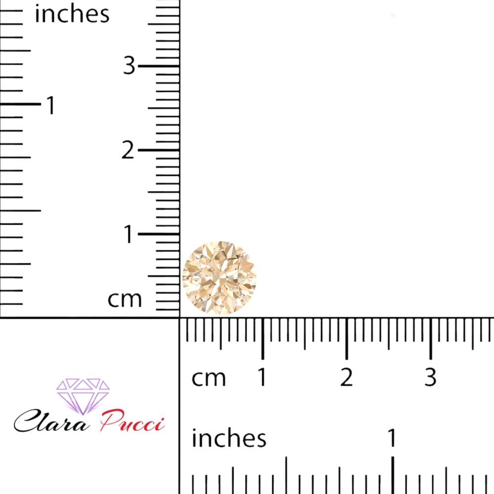 0.25 to 3 ct Round Cut VVS1 Natural Brown Morganite November Birthstone