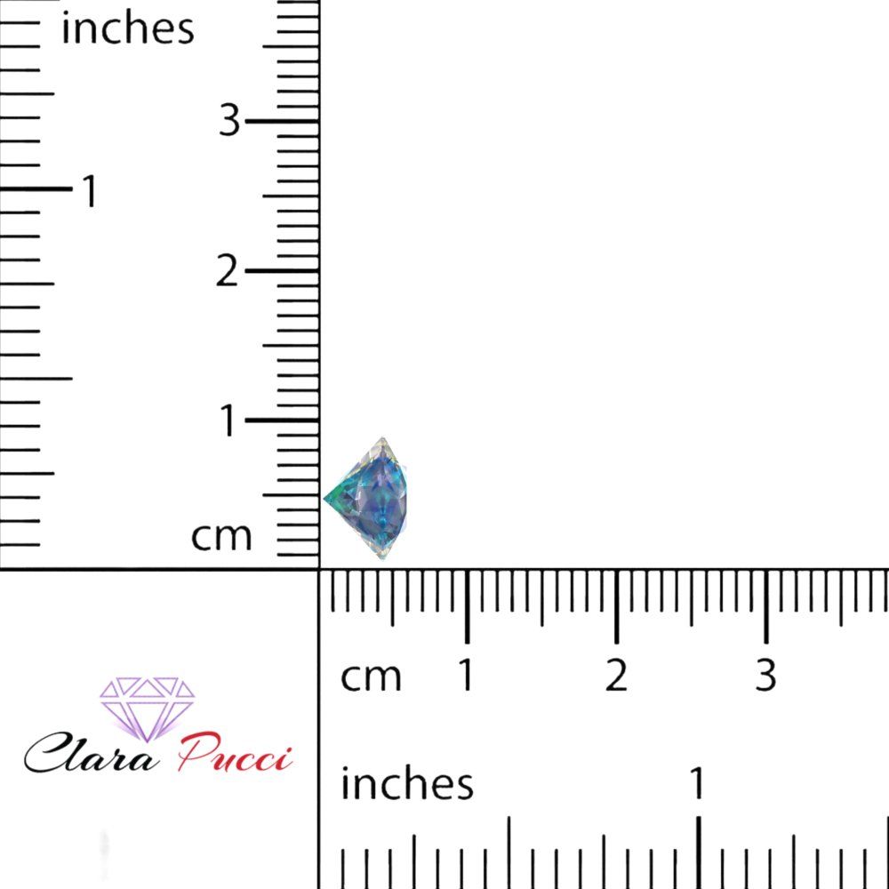 0.25 to 3 ct Round Cut VVS1 Synthetic Blue moissanite September Birthstone