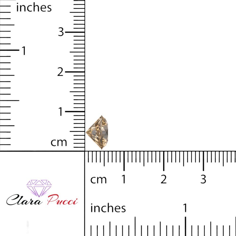 0.25 to 3 ct Round Cut VVS1 Simulated Brown Champagne November Birthstone