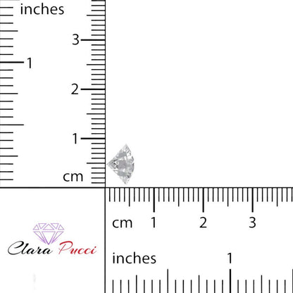 0.25 to 3 ct Round Cut VVS1 Synthetic Clear Moissanite April Birthstone