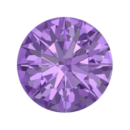 0.25 to 3 ct Round Cut VVS1 Simulated Purple Alexandrite February Birthstone
