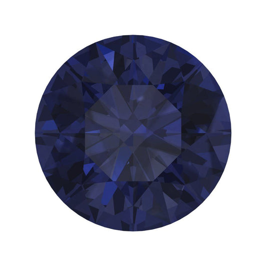 0.25 to 3 ct Round Cut VVS1 Simulated Blue sapphire September Birthstone
