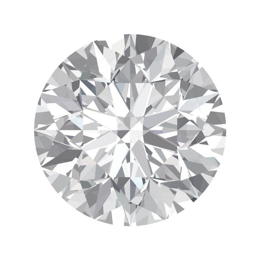 0.25 to 3 ct Round Cut VVS1 Synthetic Clear Moissanite April Birthstone