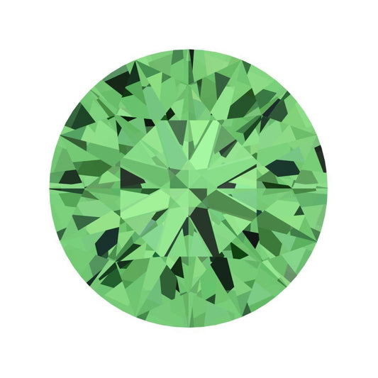 0.25 to 3 ct Round Cut VVS1 Simulated Light Green August Birthstone
