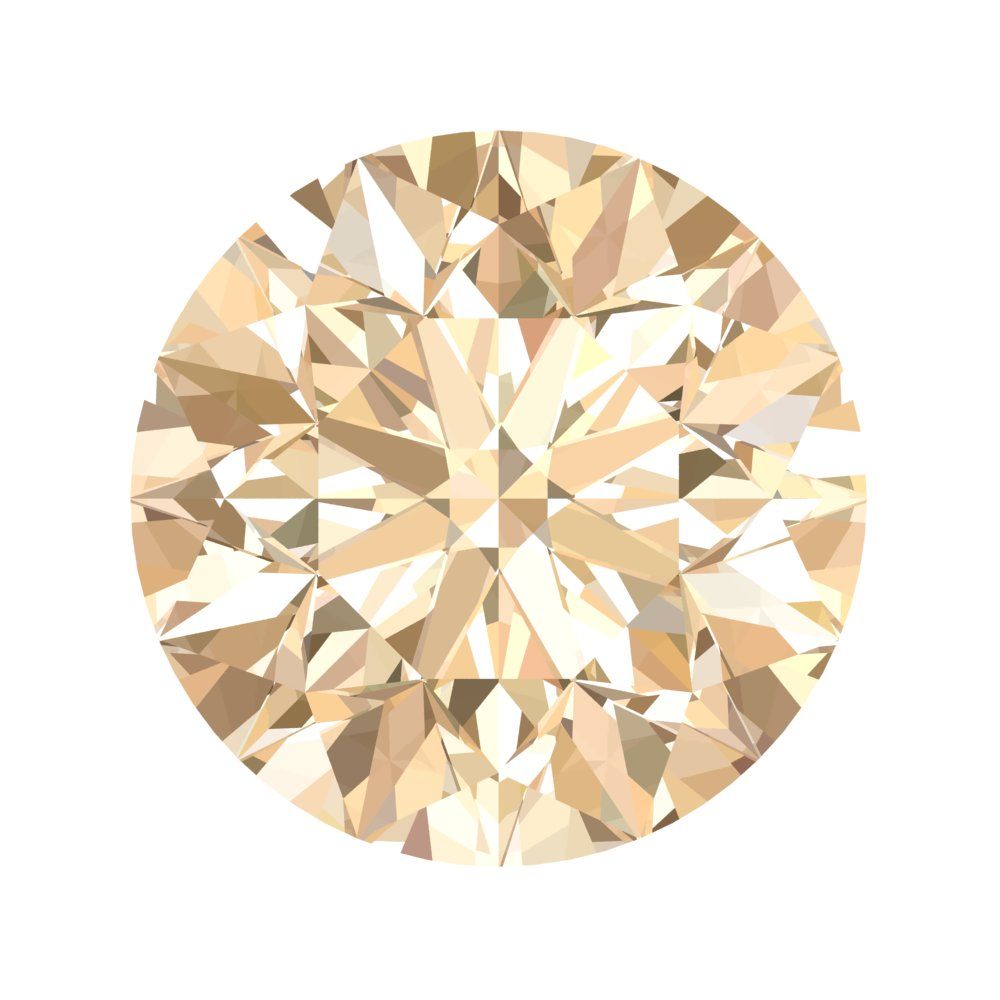 0.25 to 3 ct Round Cut VVS1 Natural Brown Morganite November Birthstone