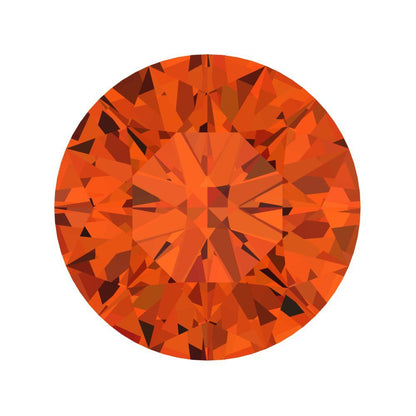 0.25 to 3 ct Round Cut VVS1 Simulated Red January Birthstone