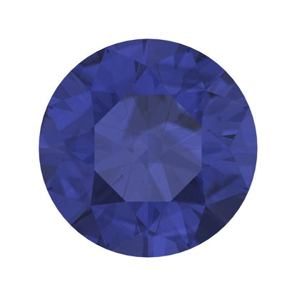 0.25 to 3 ct Round Cut VVS1 Simulated Blue Tanzanite September Birthstone
