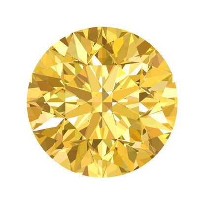 0.25 to 3 ct Round Cut VVS1 Simulated Yellow November Birthstone