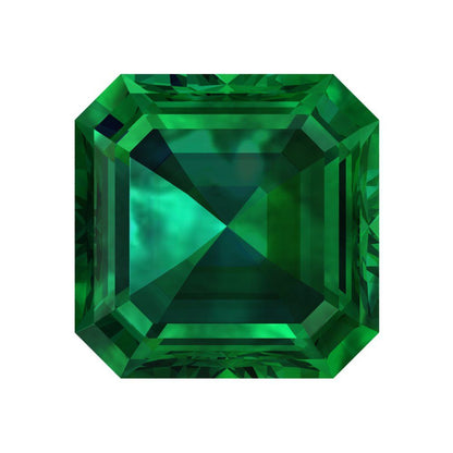 1.5 to 2 ct Square emerald Simulated Green Emerald May Birthstone