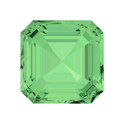 1.5 to 2 ct Square emerald Simulated Light Green August Birthstone
