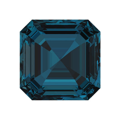 1.5 to 2 ct Square emerald Natural london blue topaz September Birthstone