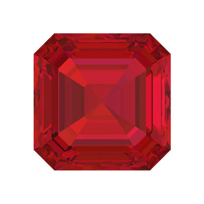 1.5 to 2 ct Square emerald Simulated Pink Ruby July Birthstone