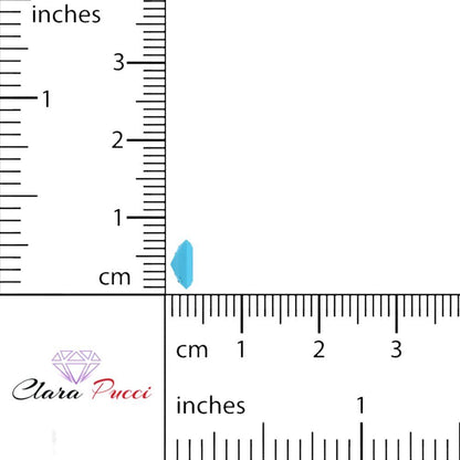 1.5 to 2 ct Square emerald Simulated Blue Turquoise December Birthstone