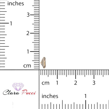 1.5 to 2 ct Square emerald Synthetic Yellow moissanite November Birthstone