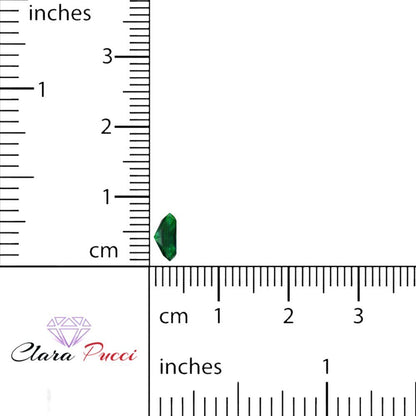 1.5 to 2 ct Square emerald Simulated Green Emerald May Birthstone