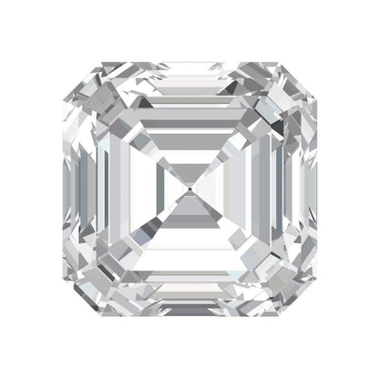 1.5 to 2 ct Square emerald Simulated Clear April Birthstone