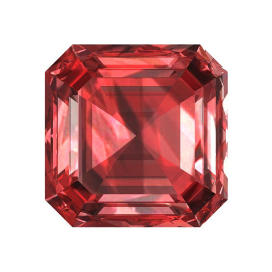 1.5 to 2 ct Square emerald Natural Red Garnet January Birthstone