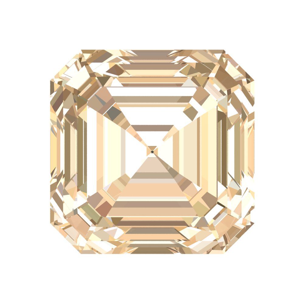 1.5 to 2 ct Square emerald Natural Brown Morganite November Birthstone