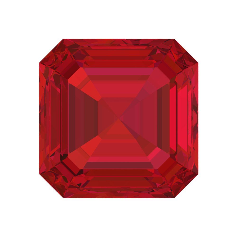1.5 to 2 ct Square emerald Simulated Pink Ruby July Birthstone