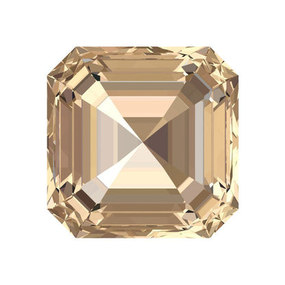 1.5 to 2 ct Square emerald Synthetic Yellow moissanite November Birthstone