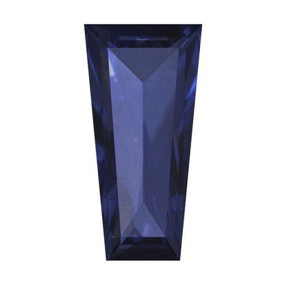 0.25 ct Tapered Baguette Cut VVS1 Simulated Blue sapphire