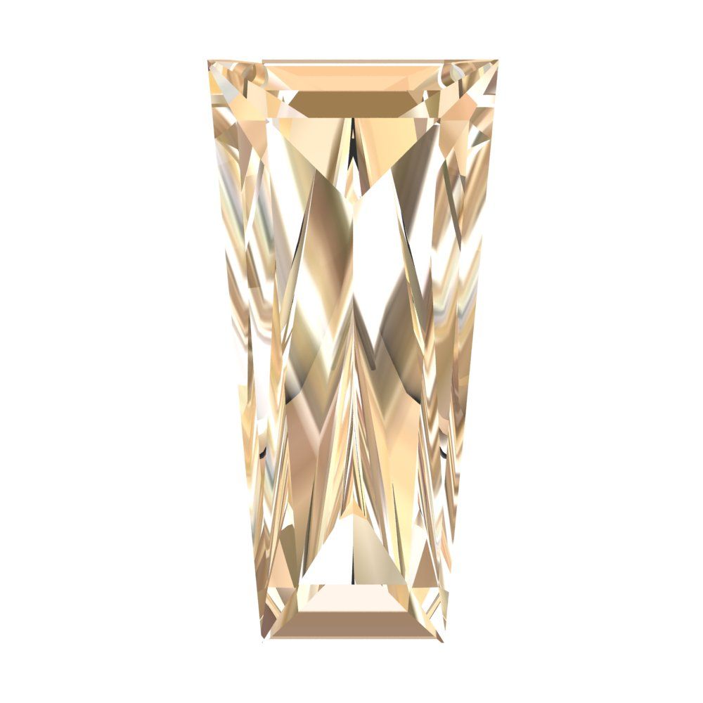 0.25 ct Tapered Baguette Cut VVS1 Natural Brown Morganite