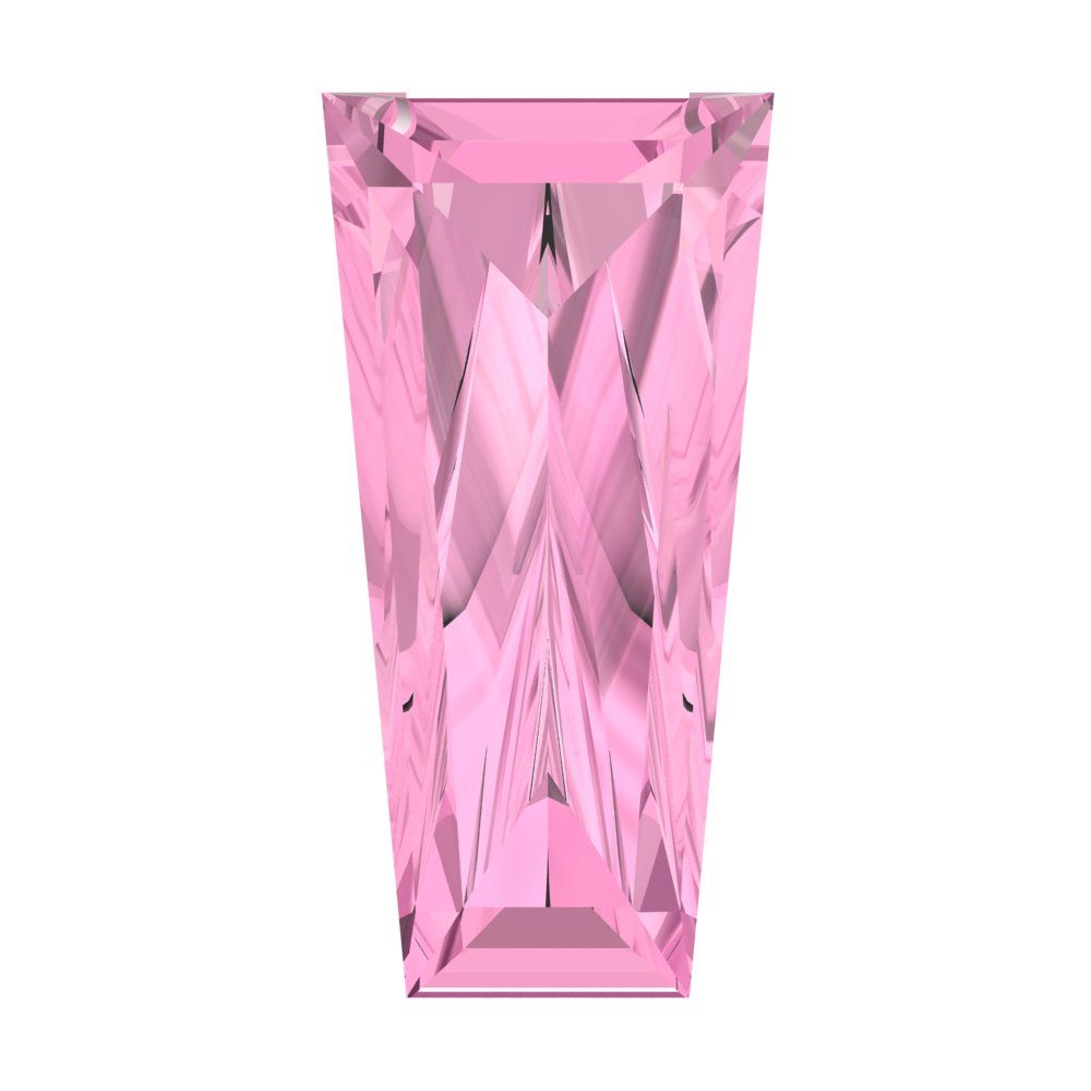 0.25 ct Tapered Baguette Cut VVS1 Simulated Pink
