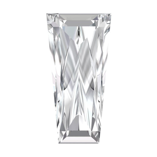 0.25 ct Tapered Baguette Cut VVS1 Synthetic Clear Moissanite