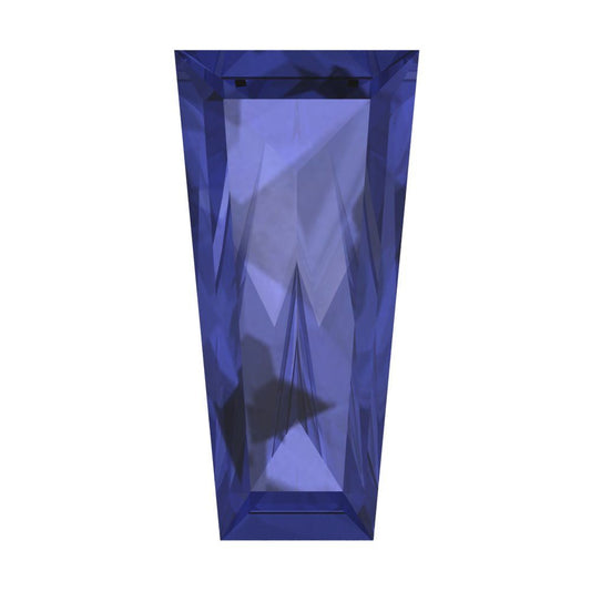 0.25 ct Tapered Baguette Cut VVS1 Simulated Blue Tanzanite
