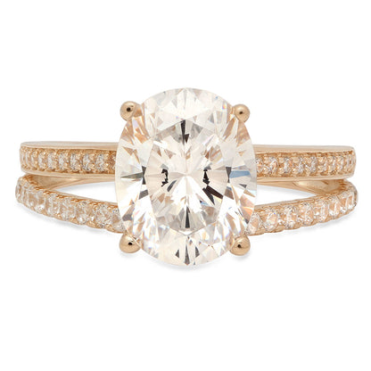 Always Forever Ring, Forever Always Ring, Always Ring Forever, 2.10 Ct Simulated Oval Cut Wedding Ring Bridal Jewelry Solid 14k Yellow Gold