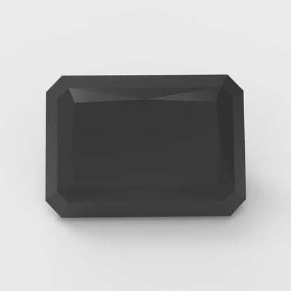 1 to 2.5 ct Radiant Cut VVS1 Natural Black Onyx December Birthstone