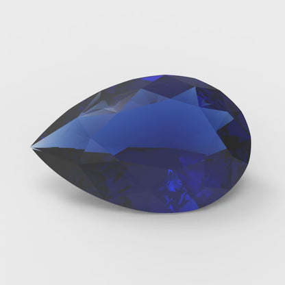 0.25 to 2.5 ct Pear Cut VVS1 Simulated Blue sapphire September Birthstone