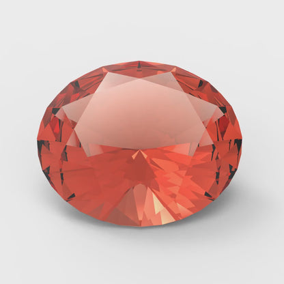 1 to 3 ct Oval Cut VVS1 Simulated Red January Birthstone