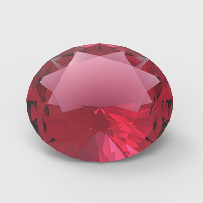 1 to 3 ct Oval Cut VVS1 Simulated Pink Ruby July Birthstone