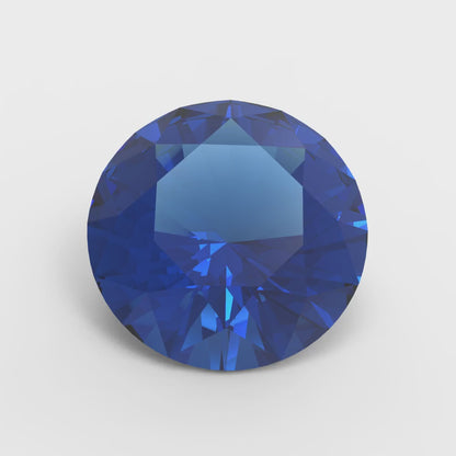 0.25 to 3 ct Round Cut VVS1 Simulated Blue Tanzanite September Birthstone