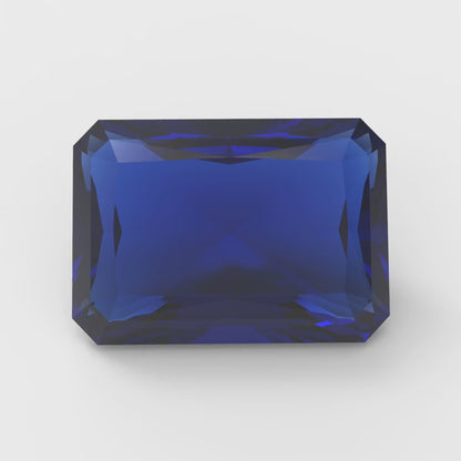 1 to 2.5 ct Radiant Cut VVS1 Simulated Blue sapphire September Birthstone