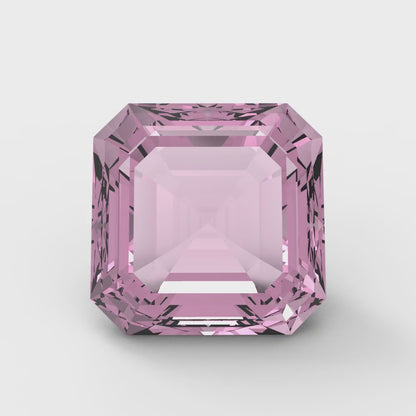 1.5 to 2 ct Square emerald Simulated Pink October Birthstone