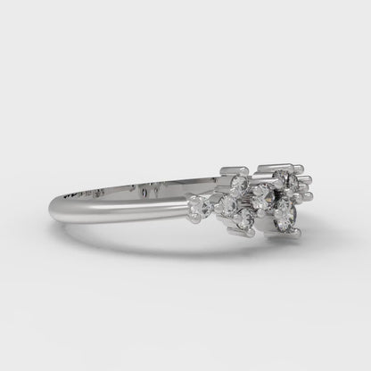 0.17 cttw Simulated Diamond Round Cut White Gold Eternity Wedding Band