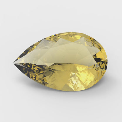 0.25 to 2.5 ct Pear Cut VVS1 Natural Yellow Citrine November Birthstone