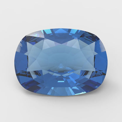 3 ct 9x7mm Long Cushion Cut Simulated Blue Tanzanite September Birthstone