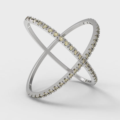 0.245 cttw Natural Citrine Statement Engagement Ring - Solid Gold (Round Cut,1.0mm)