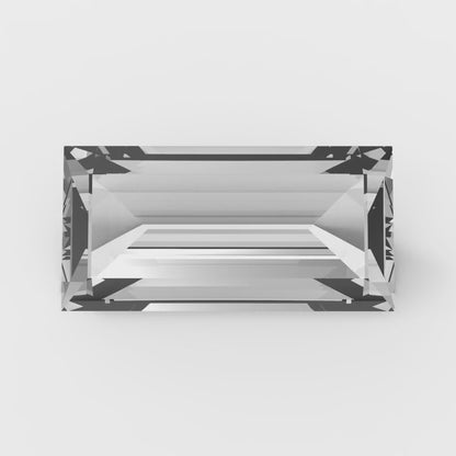 0.33 ct 5x3.5mm Baguette Cut Simulated Clear April Birthstone