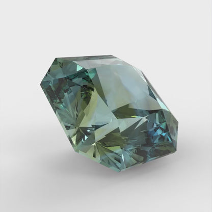 1 to 3 ct Asscher Cut VVS1 Synthetic Blue moissanite September Birthstone