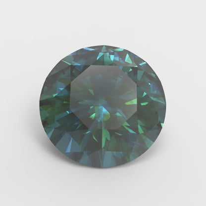0.25 to 3 ct Round Cut VVS1 Synthetic Blue moissanite September Birthstone