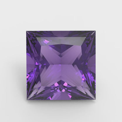 0.25 to 3 ct Princess Cut VVS1 Natural Purple Amethyst February Birthstone