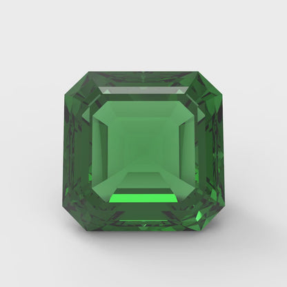 1.5 to 2 ct Square emerald Simulated Green Emerald May Birthstone